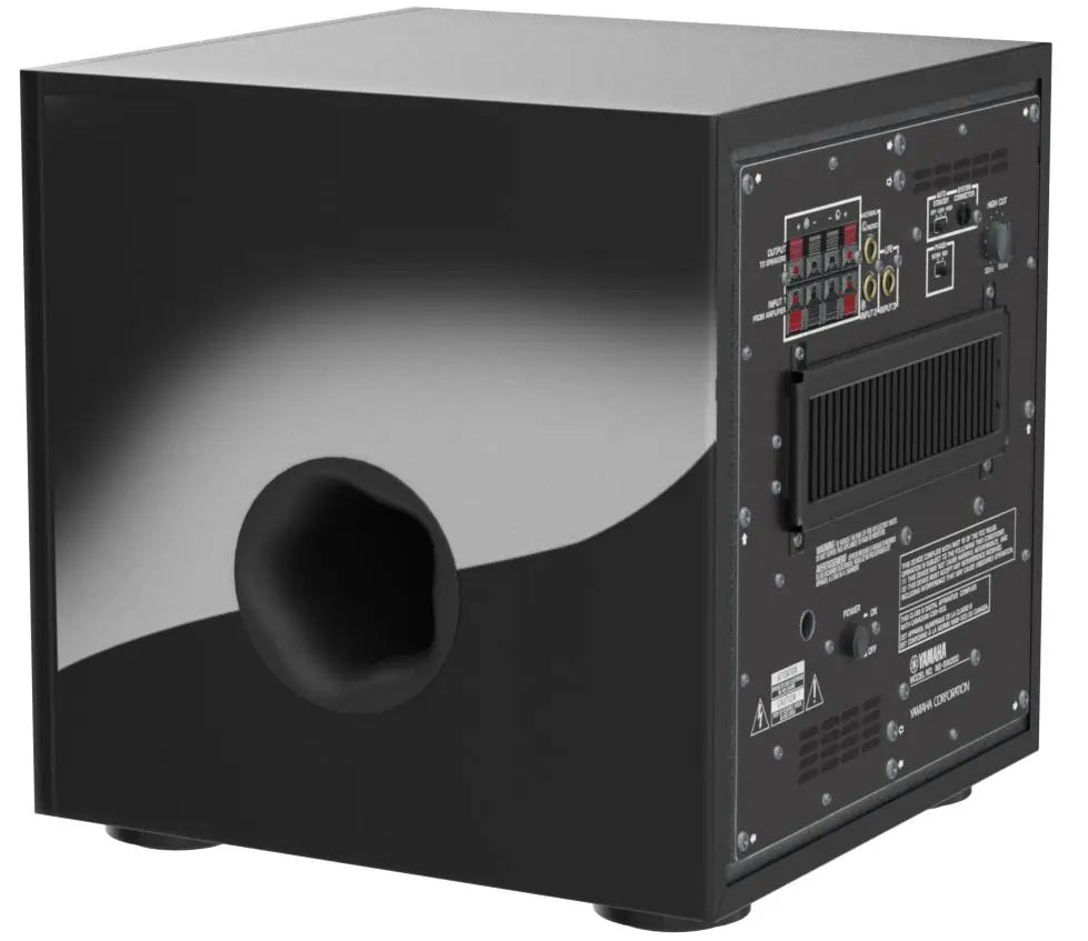 Yamaha NSSW200 130W Powered Subwoofer with 8 inch woofer, Piano Black