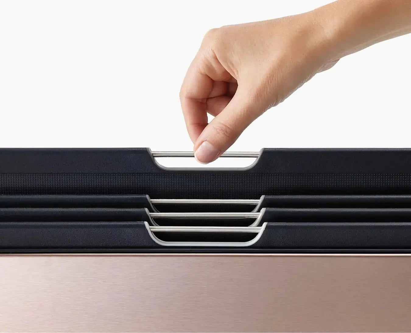 Joseph Joseph 60172 Folio Steel 4-Piece Chopping Board Set With Rose Gold Stainless-Steel Case