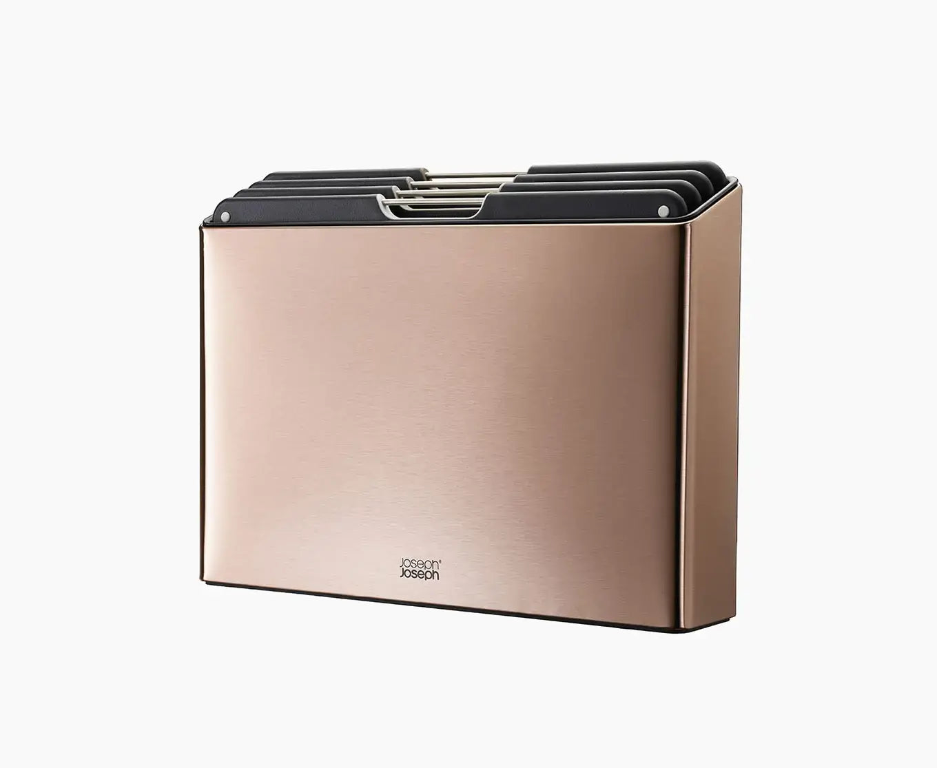 Joseph Joseph 60172 Folio Steel 4-Piece Chopping Board Set With Rose Gold Stainless-Steel Case