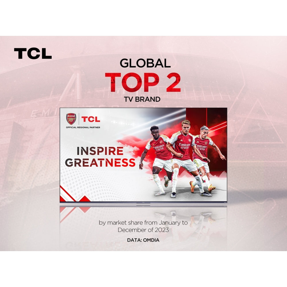 TCL 65P755K 65" LED 4K Ultra HD Smart TV, Grey, E Rated - 42848446251231 