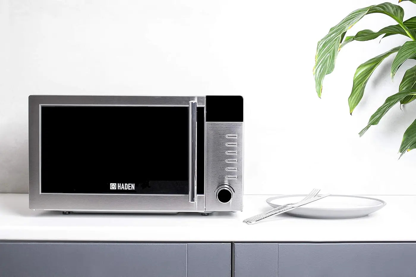 Haden 195579 800W 20 Litre Microwave Oven, Stainless Steel