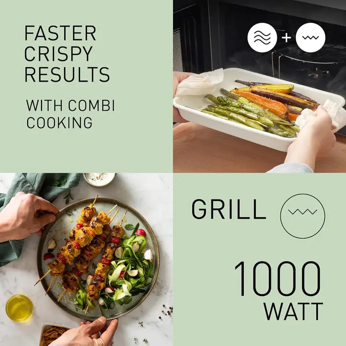 Panasonic NNGT23QMBPQ 800W 20 Litre Microwave Oven With Grill, Silver