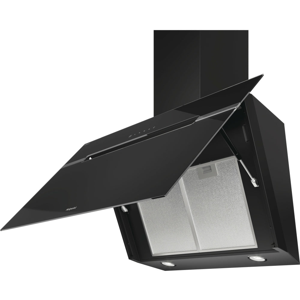 Hotpoint PHVS91FLTDPK 90cm Chimney Cooker Hood, Black, A+ Rated - 43547208122591 