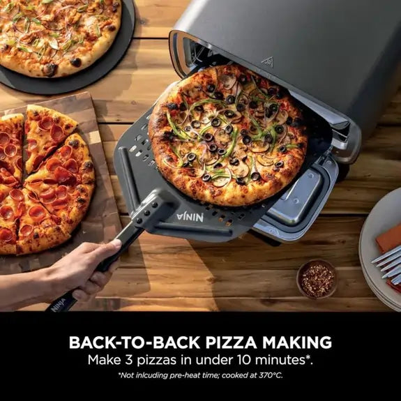 Ninja MO201UK Electric Artisan 4-in-1 Outdoor Pizza Oven & Air Fryer - 73855644762485 