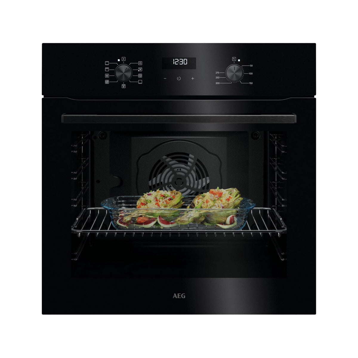 AEG OU5AB20XK Built In Electric Single Oven, 72 Litre, 59.6cm Wide - Black