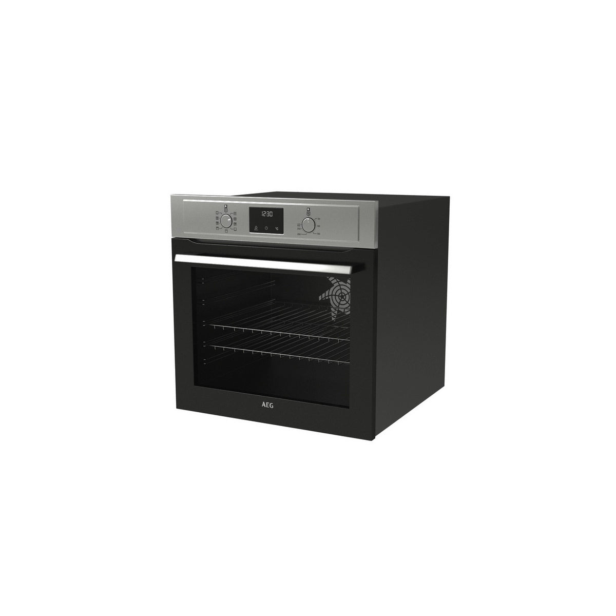 AEG BEX33501EM 72 Litre Built-In Electric Single Oven, 59.4cm Wide - Stainless Steel