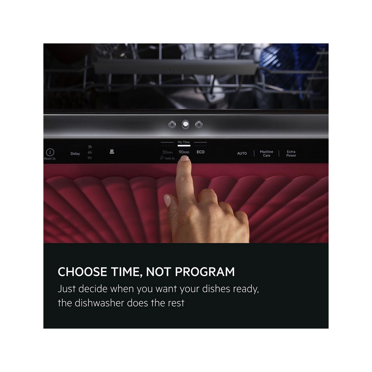 AEG GI5200C2SU Exclusiv Line Integrated Dishwasher, 14 Place Settings, 59.6cm Wide - Stainless Steel Interior