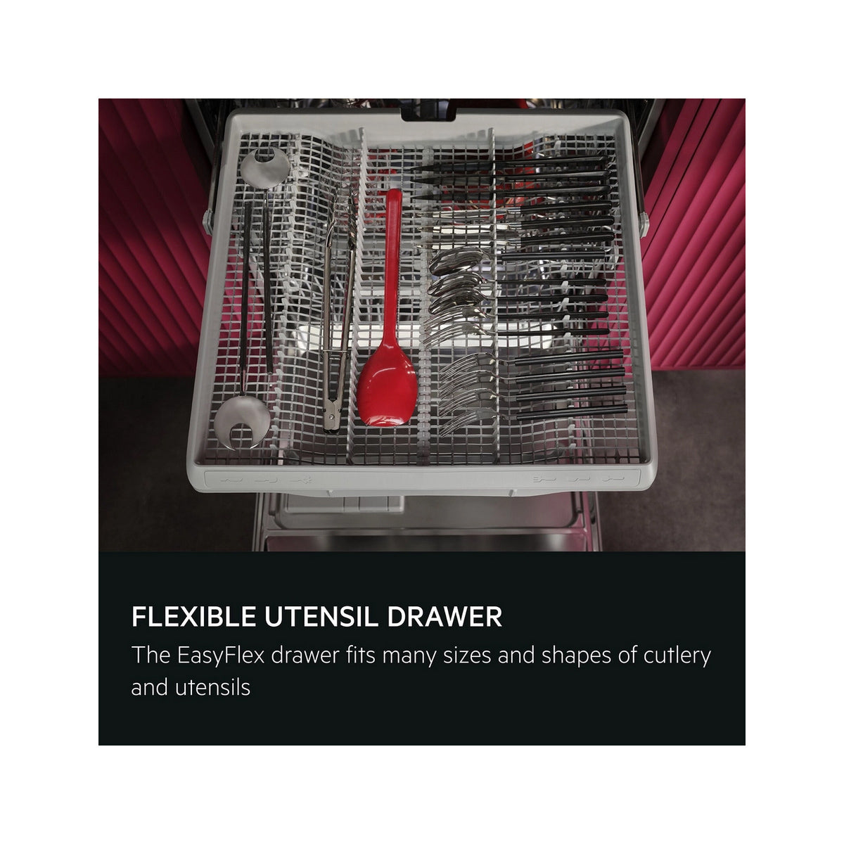 AEG GI5200C2SU Exclusiv Line Integrated Dishwasher, 14 Place Settings, 59.6cm Wide - Stainless Steel Interior