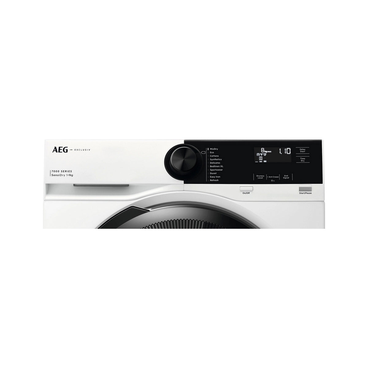 AEG TR729A4B Exclusiv Line 9Kg Freestanding Heat Pump Tumble Dryer, 10 Programmes, 59.6cm Wide - White