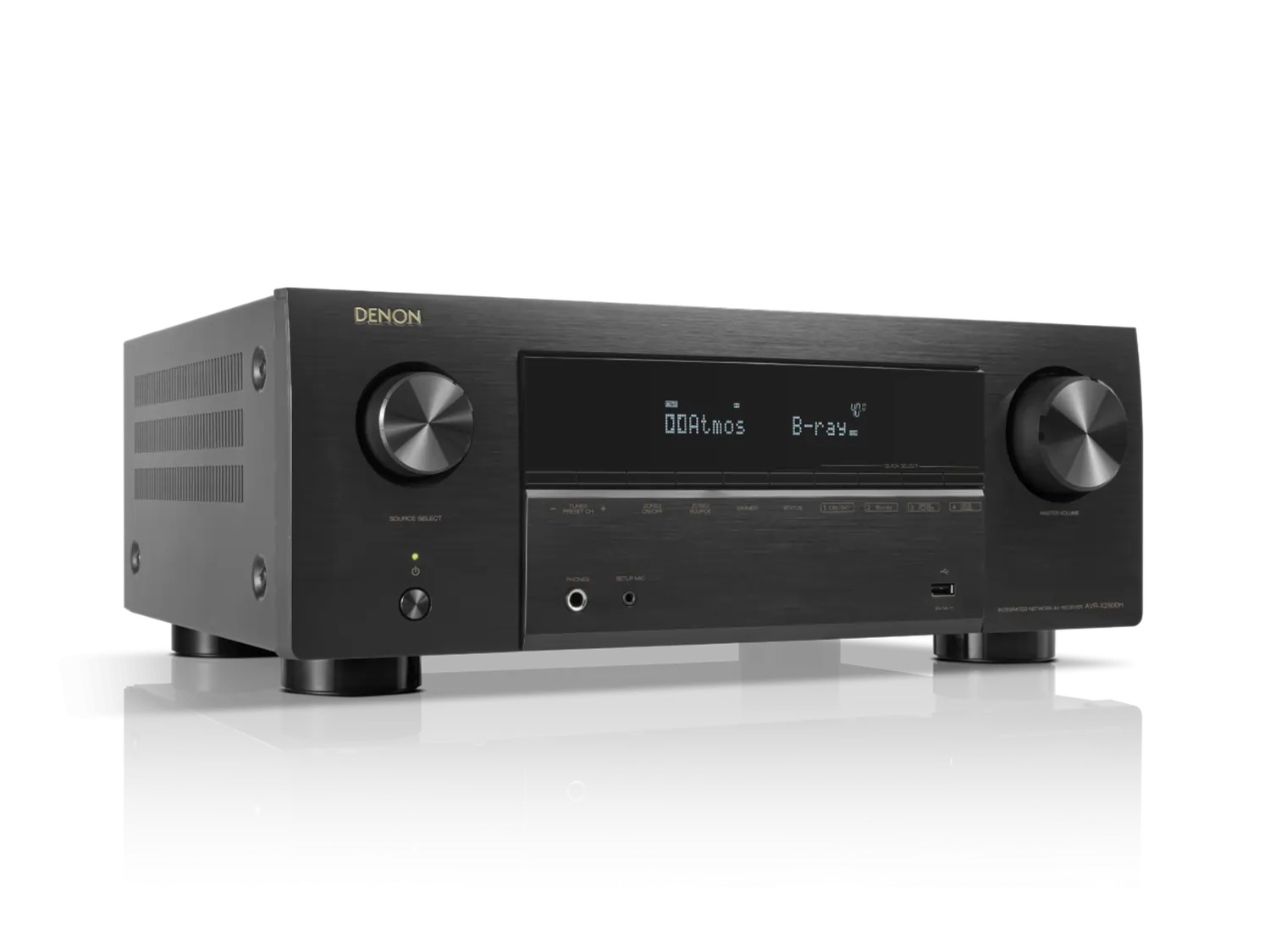 Denon AVRX2800H 7.2Ch Dolby Atmos and DTS:X 8K AV Receiver With HEOS® Built-in, Black