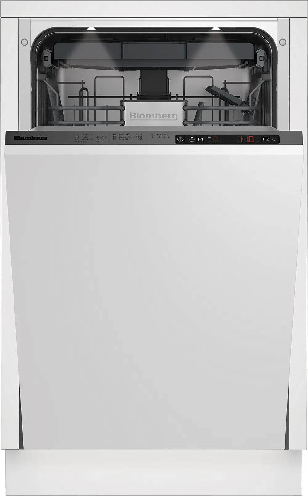 Blomberg LDV02320 Integrated Slimline Dishwasher with Cutlery Tray and 10 Place Settings Capacity
