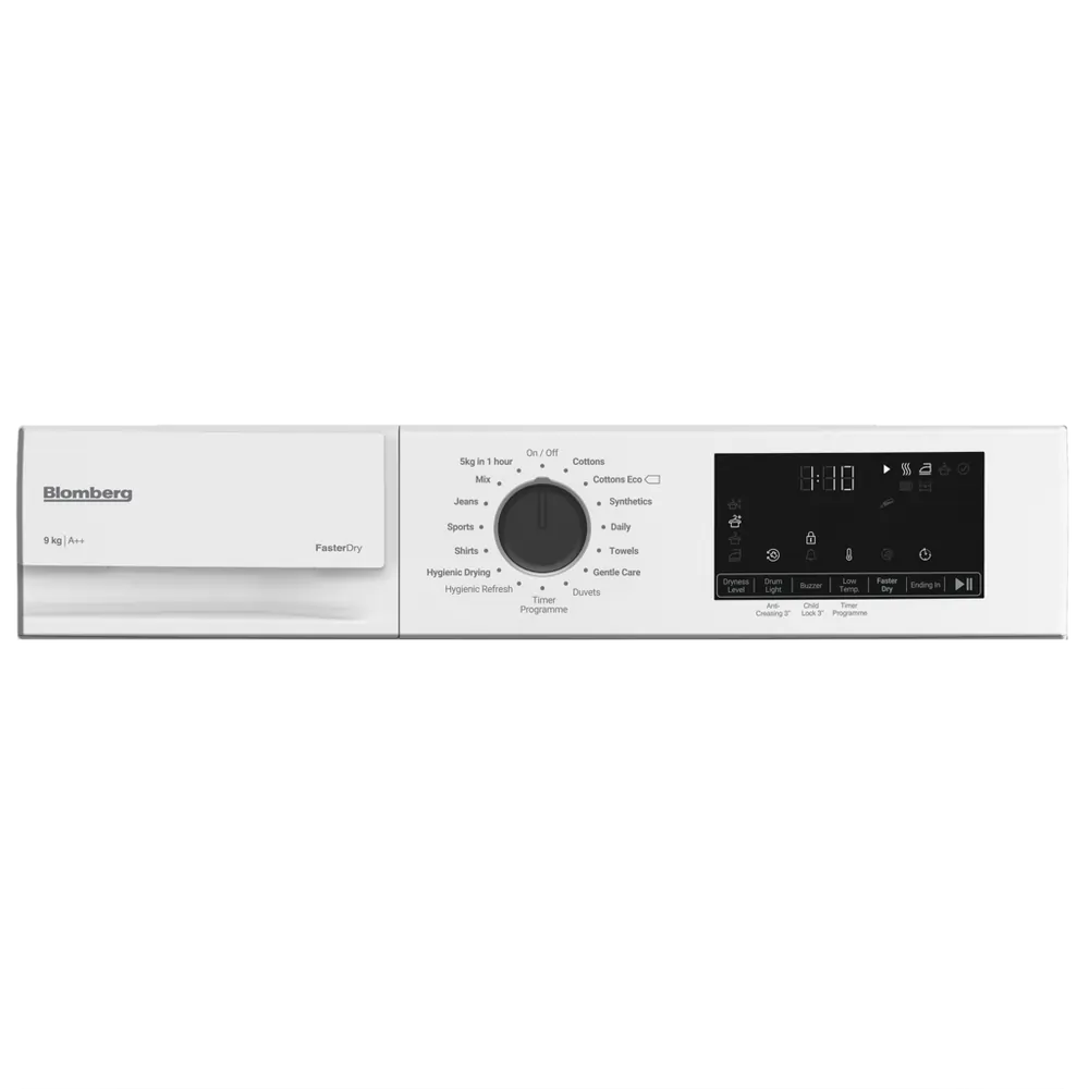 Blomberg LTAH39420W 9kg Heat Pump Tumble Dryer, White - 71786427449717 