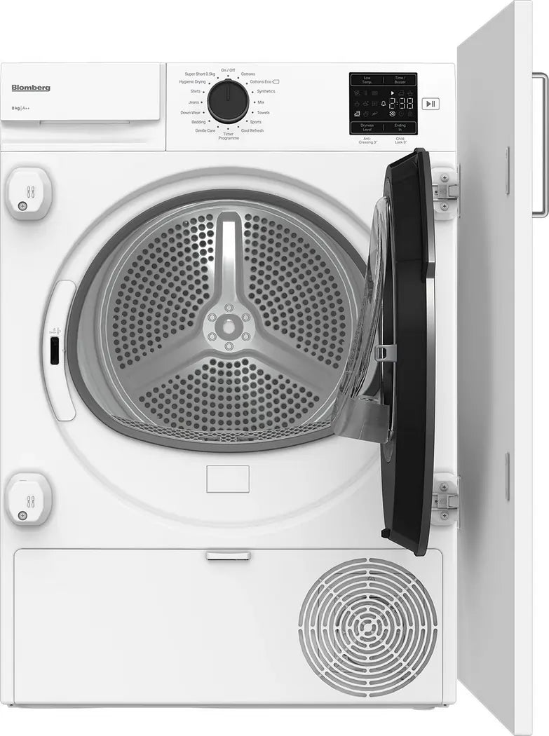 Blomberg LTDIP08310 8kg Integrated Condenser Tumble Dryer, White