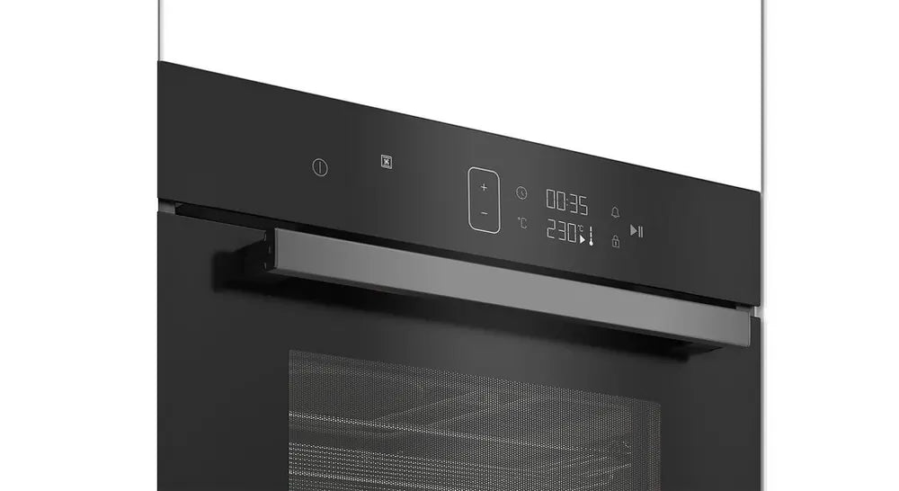 Blomberg ROKW8370B 59.4cm 48 Litre Built-In Compact Microwave Oven, Black - 72367306441077 
