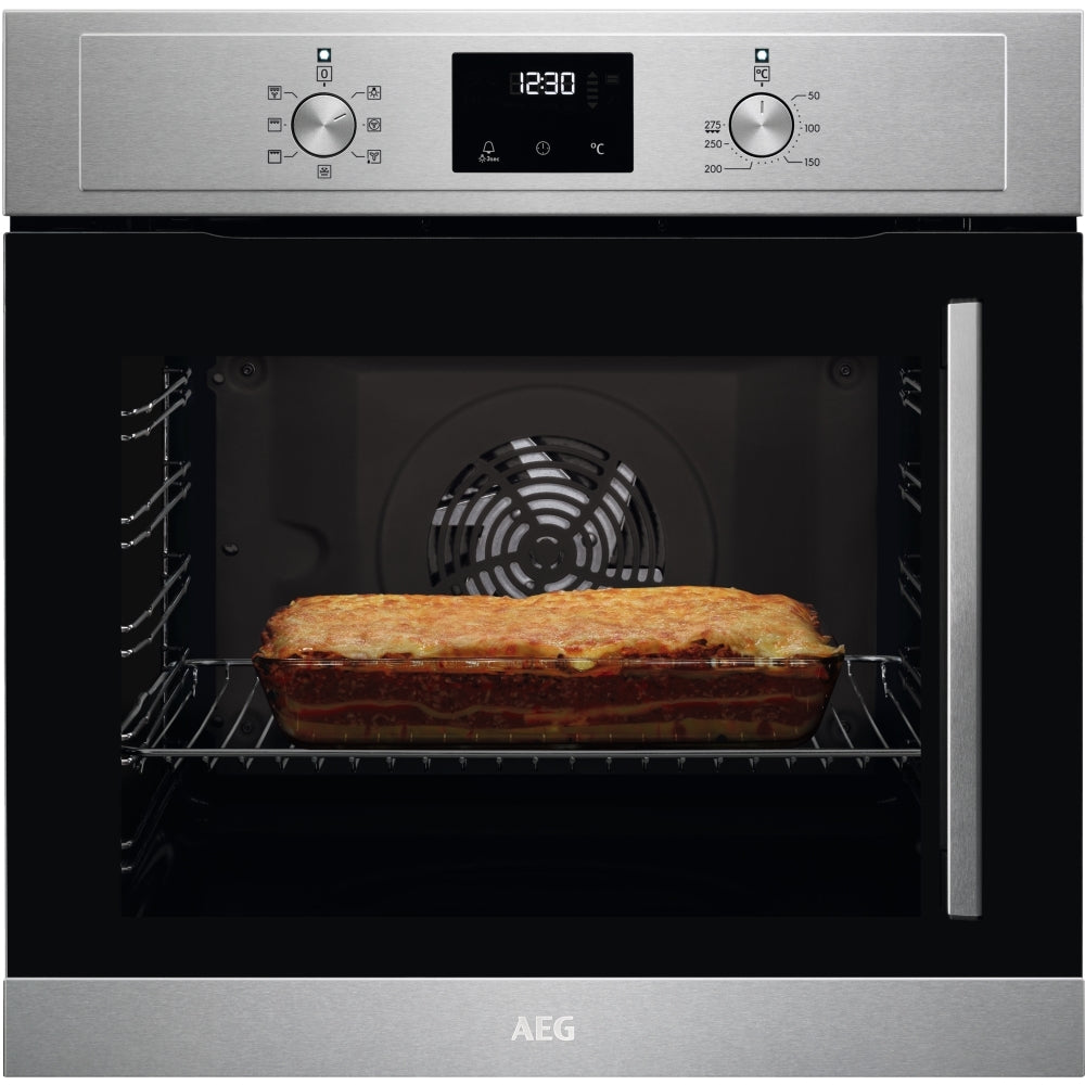 AEG BCX335L11M 72L Built-In Electric Single Oven,Stainless Steel,A Rated