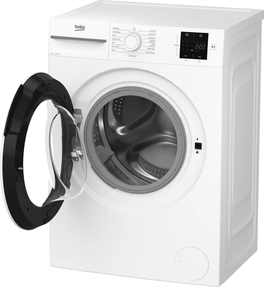 Beko BM1WU3741W 7kg 1400 Spin Washing Machine, White - 43219994083551 