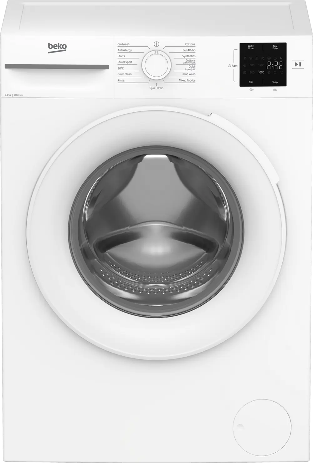 Beko BM1WU3741W 7kg 1400 Spin Washing Machine, White - 43219994018015 