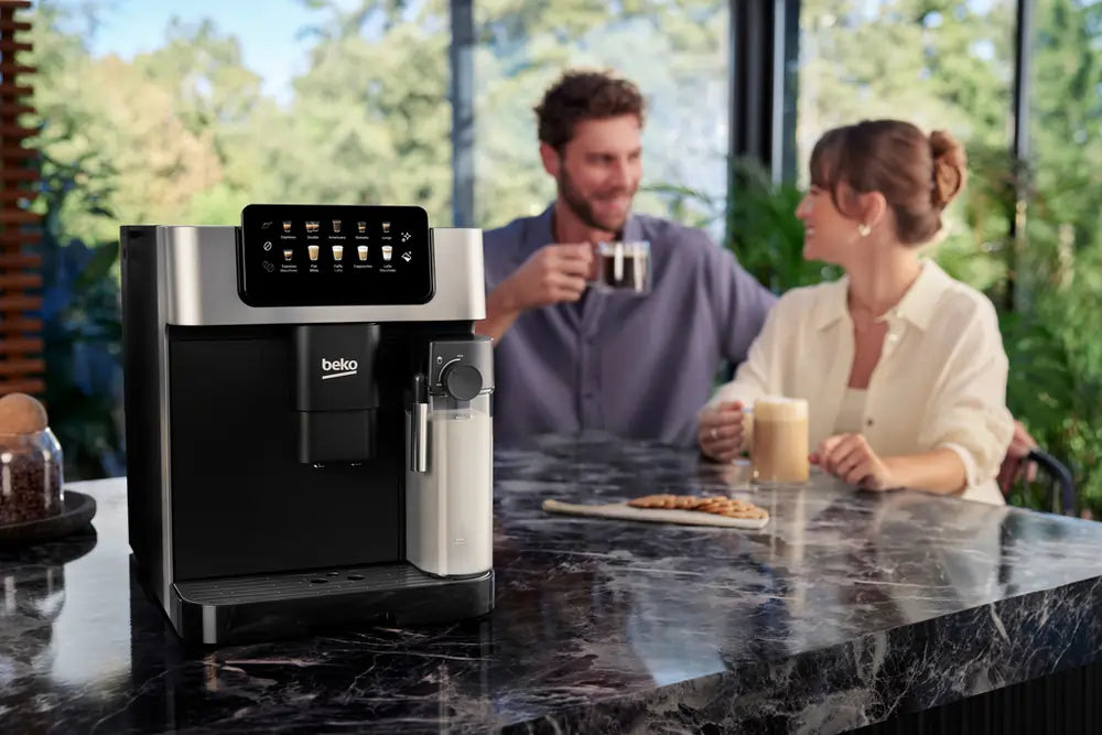 Beko CaffeExperto CEG7304X Bean to Cup Fully Automatic Coffee Machine with Integrated Milk Jug, Silver - 43749737660639 