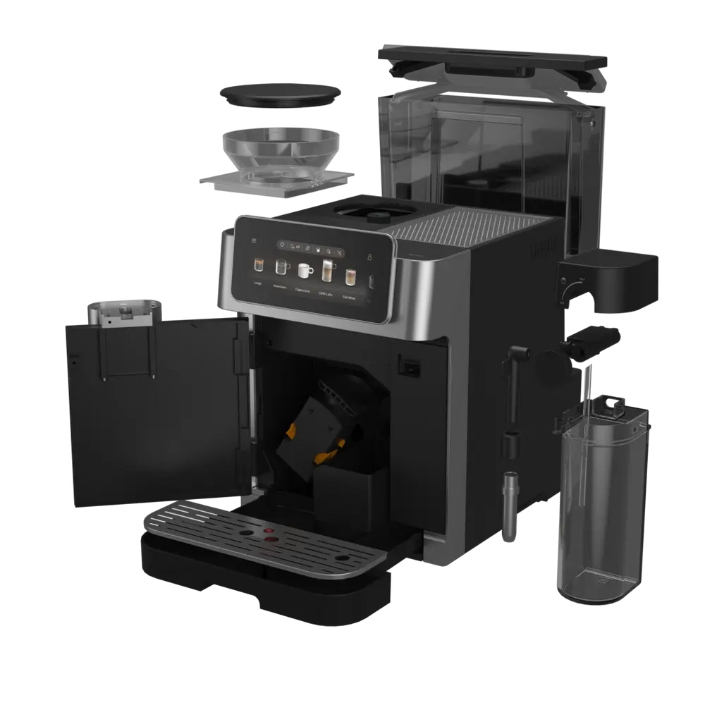 Beko CEG8564X CaffeExperto Series Espresso Machine with Integrated Grinder and Milk Cup, SIlver