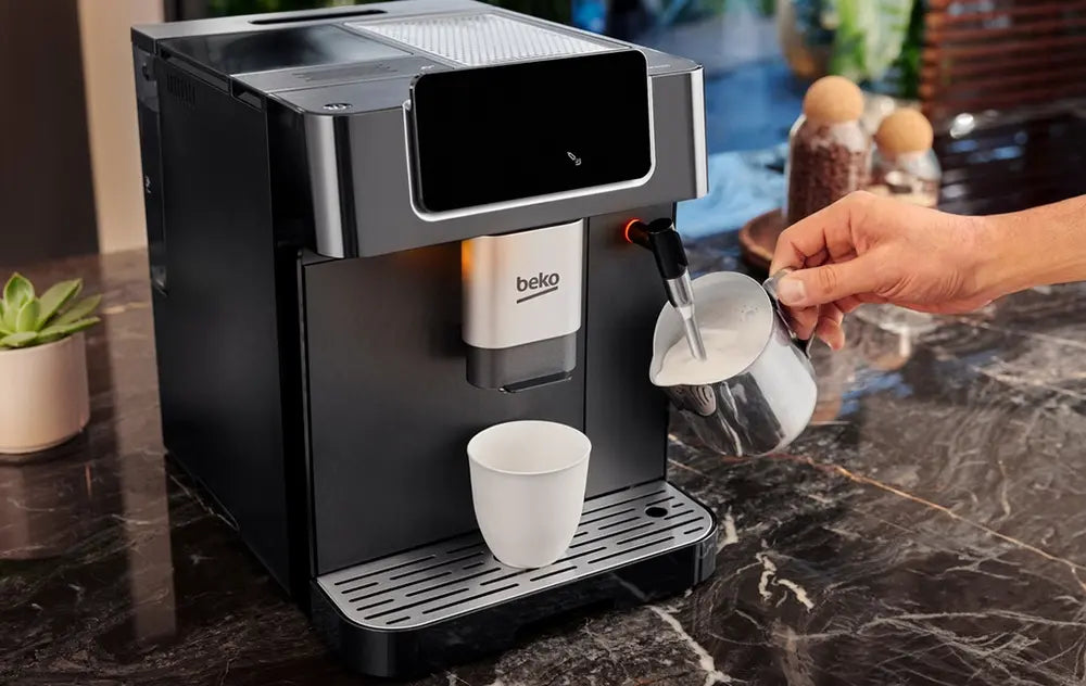 Beko CEG8564X CaffeExperto Series Espresso Machine with Integrated Grinder and Milk Cup, SIlver