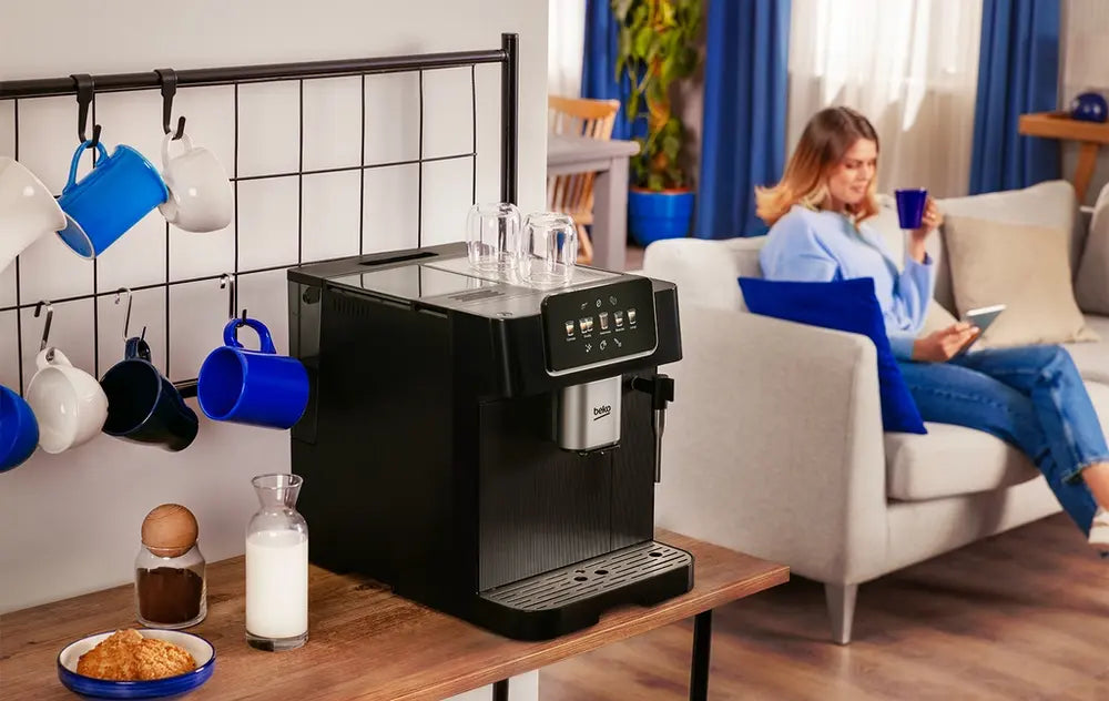 Beko CEG8564X CaffeExperto Series Espresso Machine with Integrated Grinder and Milk Cup, SIlver
