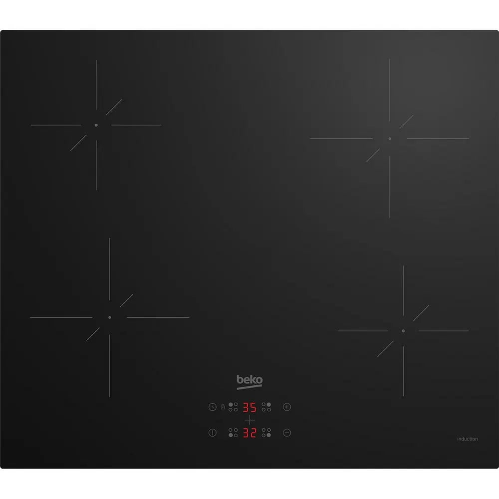 Beko CIHYQI21B 59cm 4 Zone Induction Hob, Black