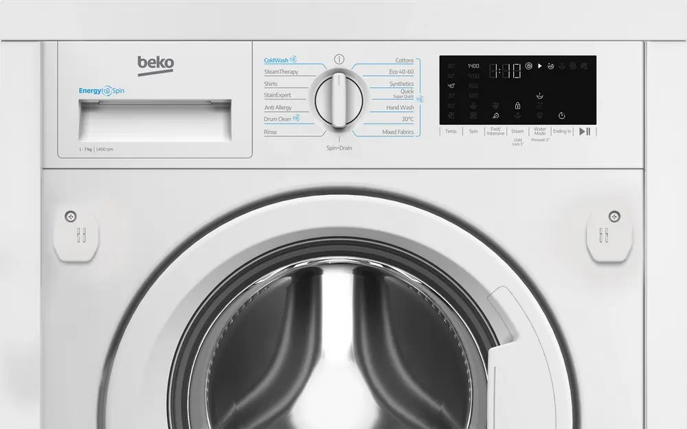 Beko WTIK741511 7kg 1400 Spin Integrated Washing Machine
