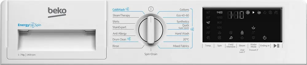 Beko WTIK741511 7kg 1400 Spin Integrated Washing Machine