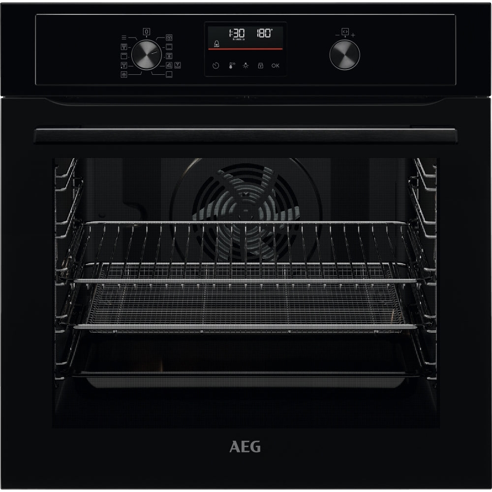 AEG BEX535A61B 6000 AirFry Built-In Electric Single Oven, Black, A+ Rated - 43827638960351 