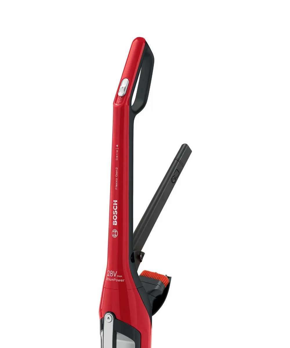 Bosch BBH3ZOOGB Serie 4 ProAnimal 2-in-1 Cordless Vacuum Cleaner, Up To 55 Minutes Run Time, Red
