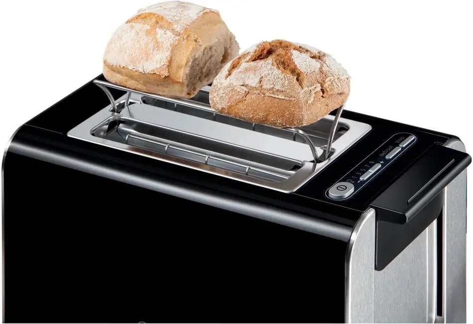 Bosch Styline TAT8613NGB 2-Slice Toaster, Black - 73678323614069 