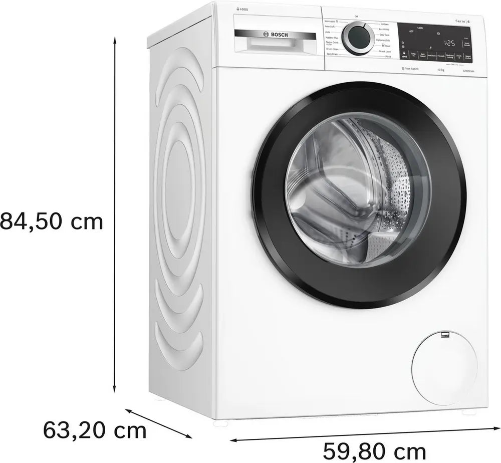 Bosch WGG254F1GB 10kg 1400 Spin Washing Machine With iDOS, White