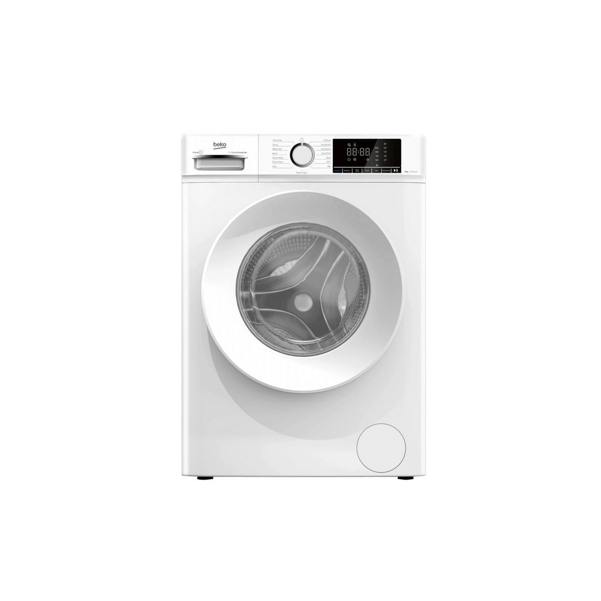Beko BWC8121W Freestanding Washing Machine, 8Kg, 1200rpm, 60cm Wide - White