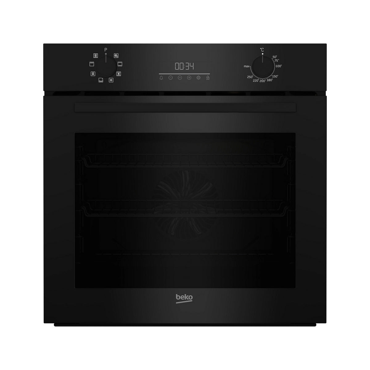 Beko CIMD91B Built-In Electric Single Oven With AeroPerfect, 72 Litre, 59.4cm Wide - Black
