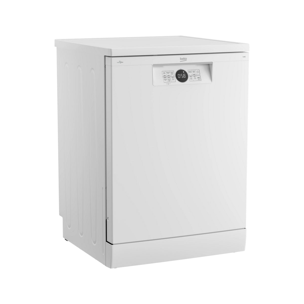 Beko BDFN26432W Freestanding Full Size Dishwasher, 14 Place Settings, 59.8cm Wide - White