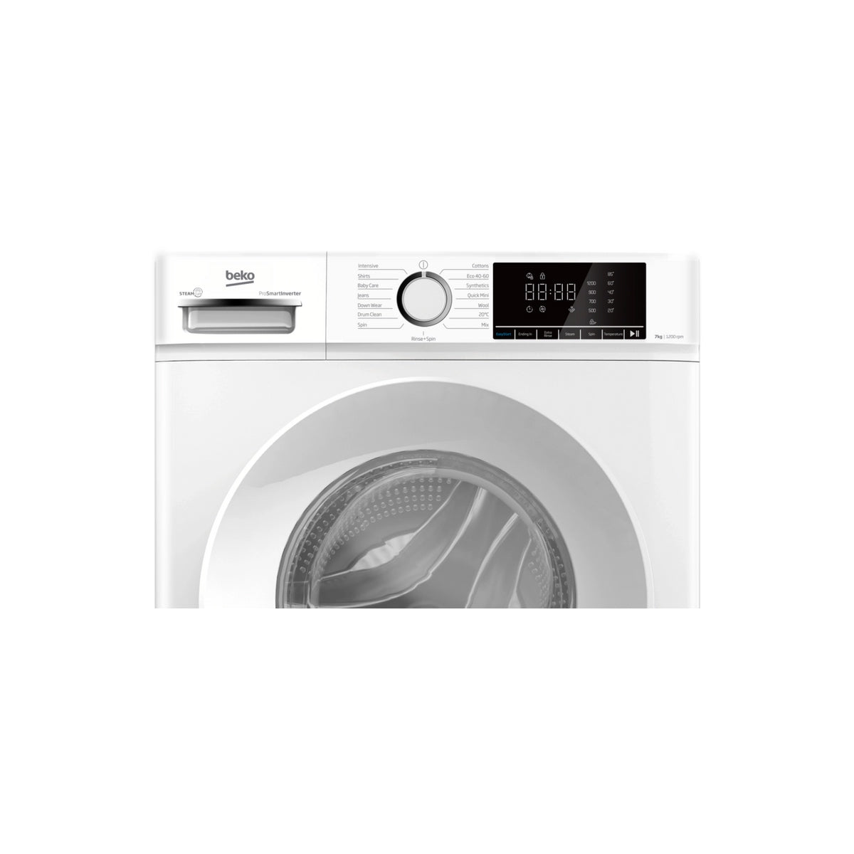 Beko BWC7121W Freestanding Washing Machine, 7Kg, 1200rpm, 60cm Wide - White