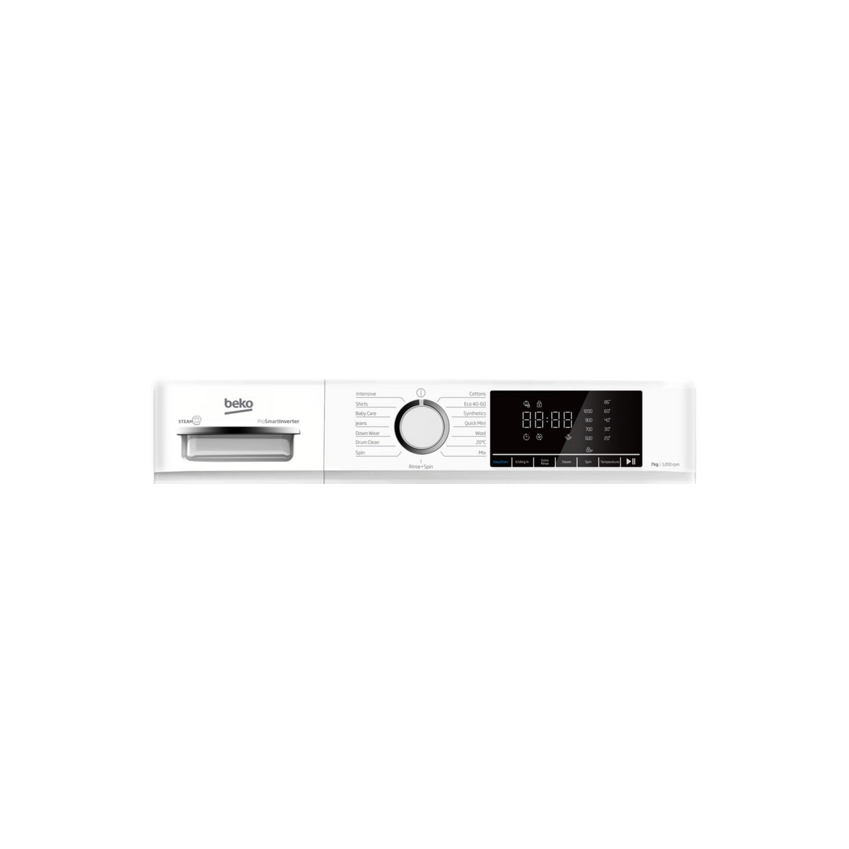 Beko BWC7121W Freestanding Washing Machine, 7Kg, 1200rpm, 60cm Wide - White