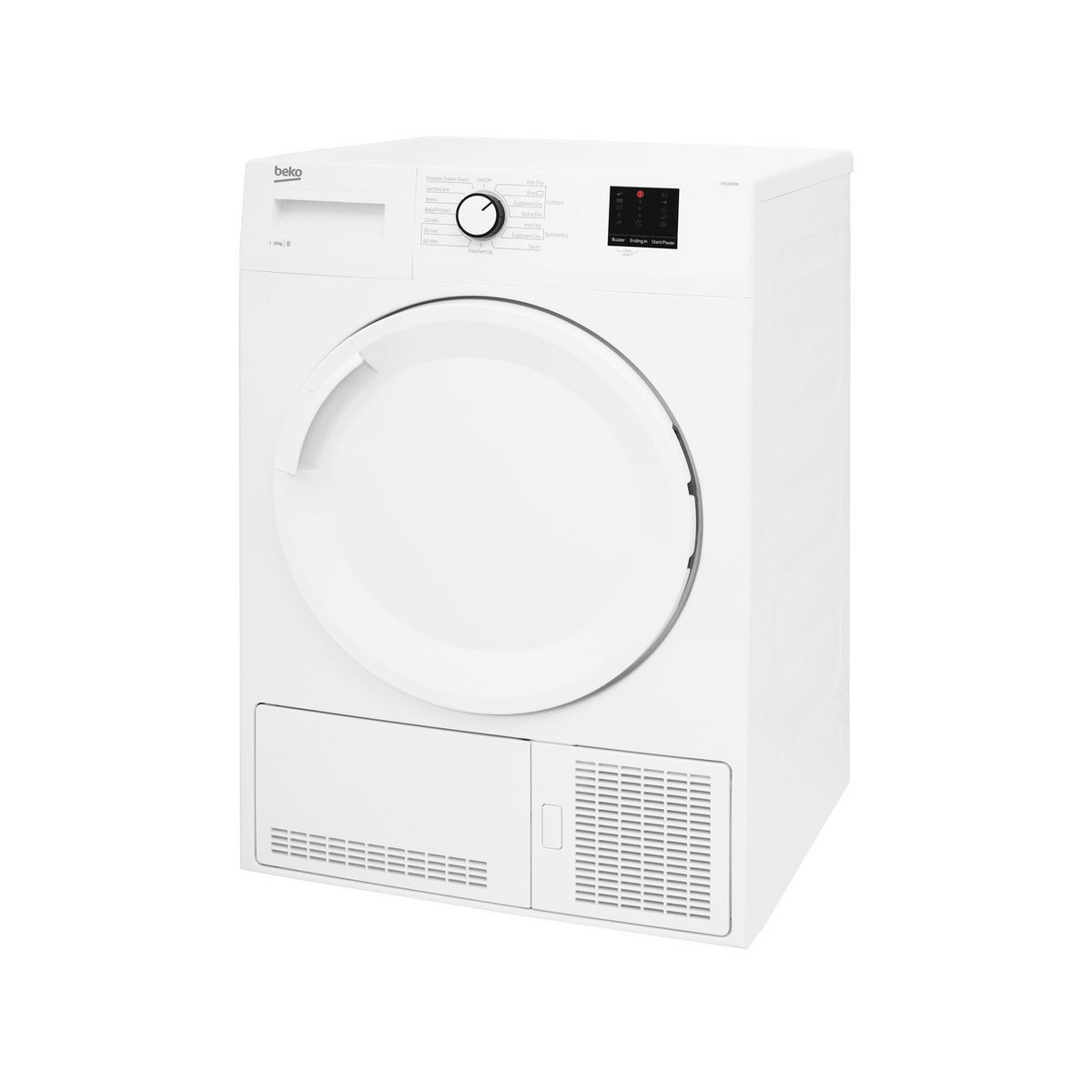 Beko DTBC10001W 10Kg Freestanding Condenser Tumble Dryer With Sensor Programmes, 59.7cm Wide - White