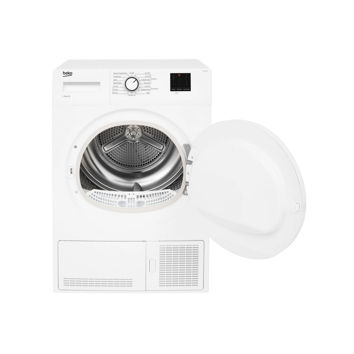 Beko DTBC10001W 10Kg Freestanding Condenser Tumble Dryer With Sensor Programmes, 59.7cm Wide - White