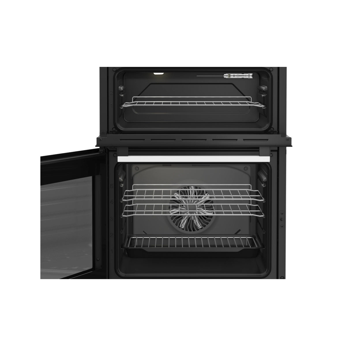 Blomberg HKRN651W Double Oven Electric Cooker With Vitroceramic Hob, 60cm Wide - White