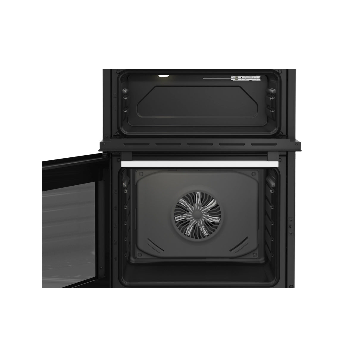 Blomberg HKRN651W Double Oven Electric Cooker With Vitroceramic Hob, 60cm Wide - White