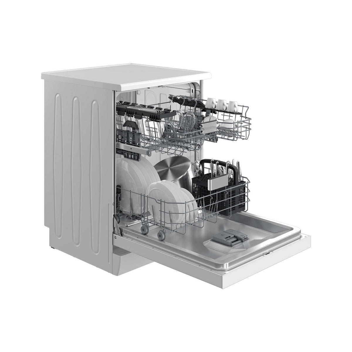 Blomberg LDF43520W Freestanding Dishwasher, 14 Place Settings, 59.8cm Wide - White