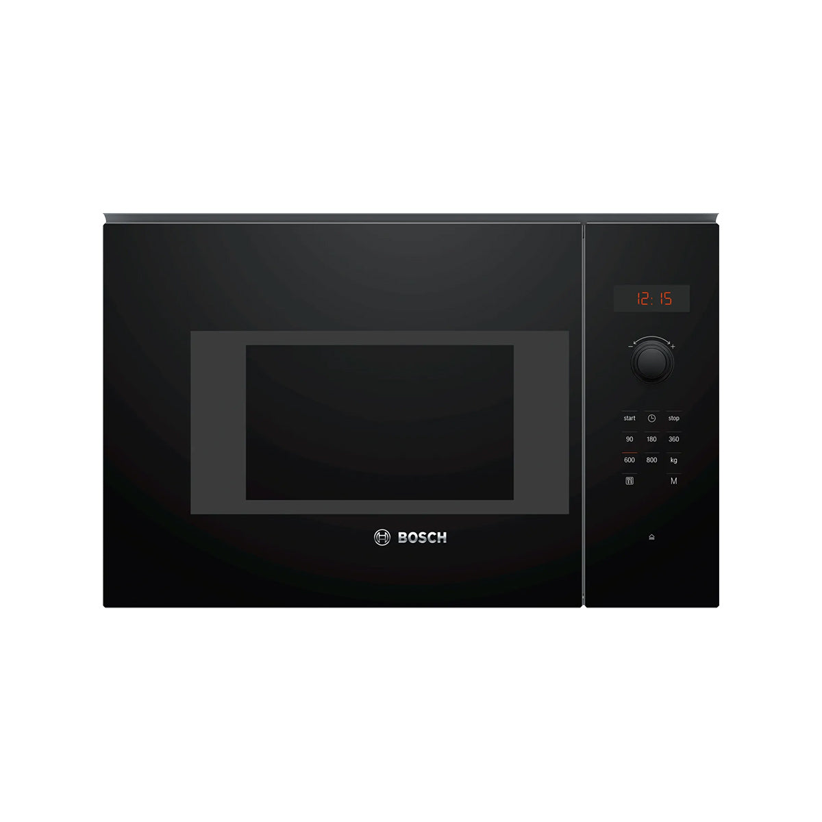 Bosch BFL523MB0B Series 4 20 Litre Built-In Microwave Oven, 800W, Turntable, 59.4cm Wide - Black