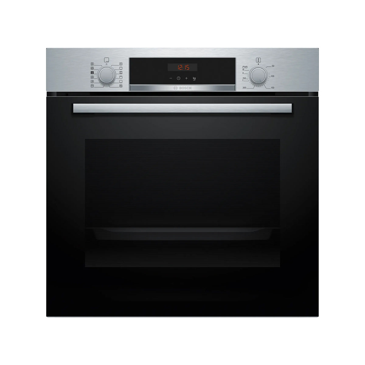 Bosch HQA574BS3B Series 4 Built-In Oven with Added Steam Function, 71 Litre, 59.4cm Wide - Stainless Steel