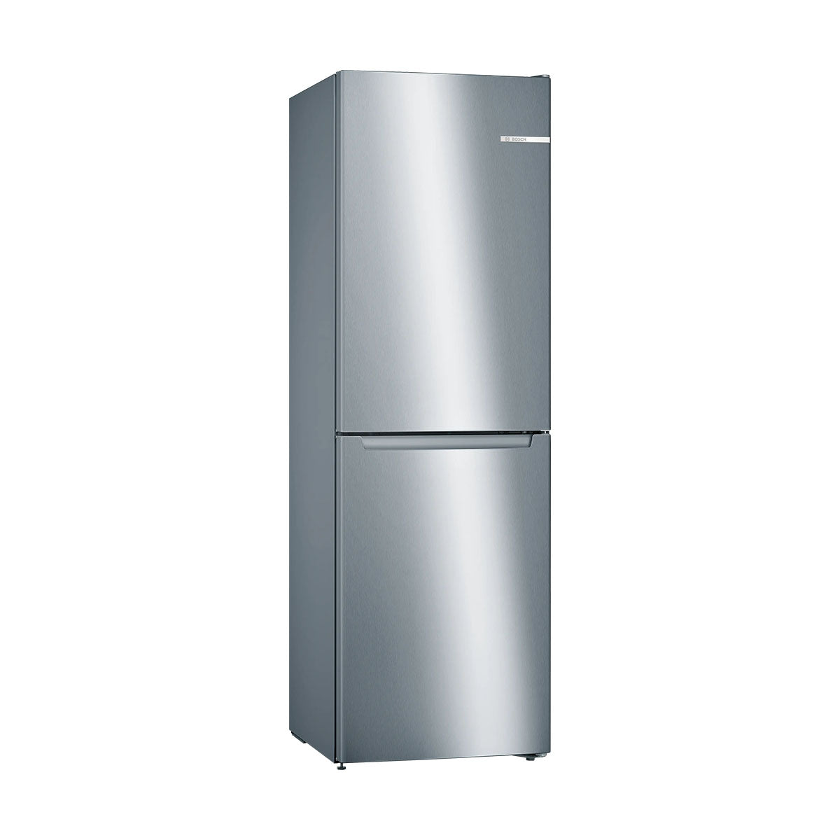 Bosch KGN34NLEAG Series 2 Freestanding Fridge Freezer With Freezer At Bottom, 193/107 Litre, No Frost, 60cm Wide - Stainless Steel Look