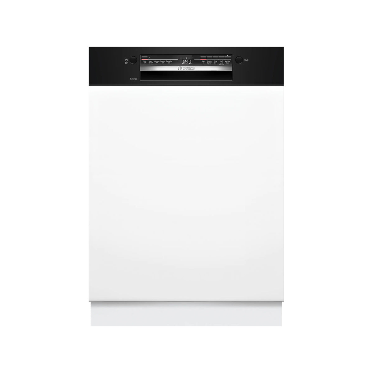 Bosch SMI2HTB02G Series 2 Semi-Integrated Dishwasher, 13 Place Settings, EcoSilence Drive, 60cm Wide - Black