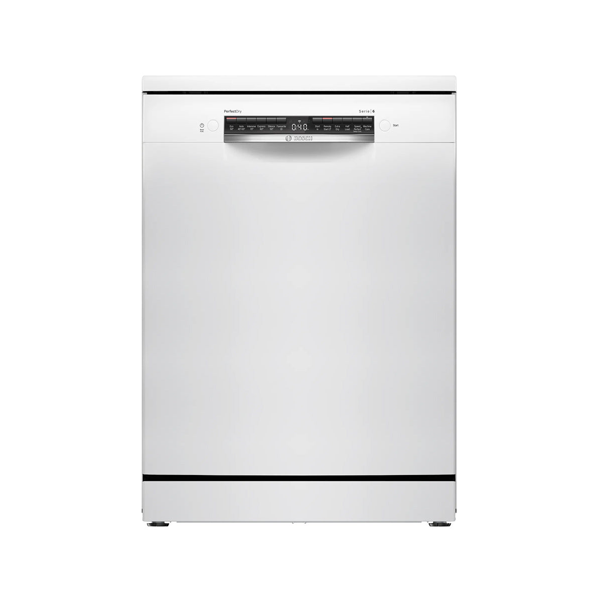 Bosch SMS6ZCW10G Series 6 Freestanding Dishwasher, 14 Place Settings, 6 Programmes, 60cm Wide - White