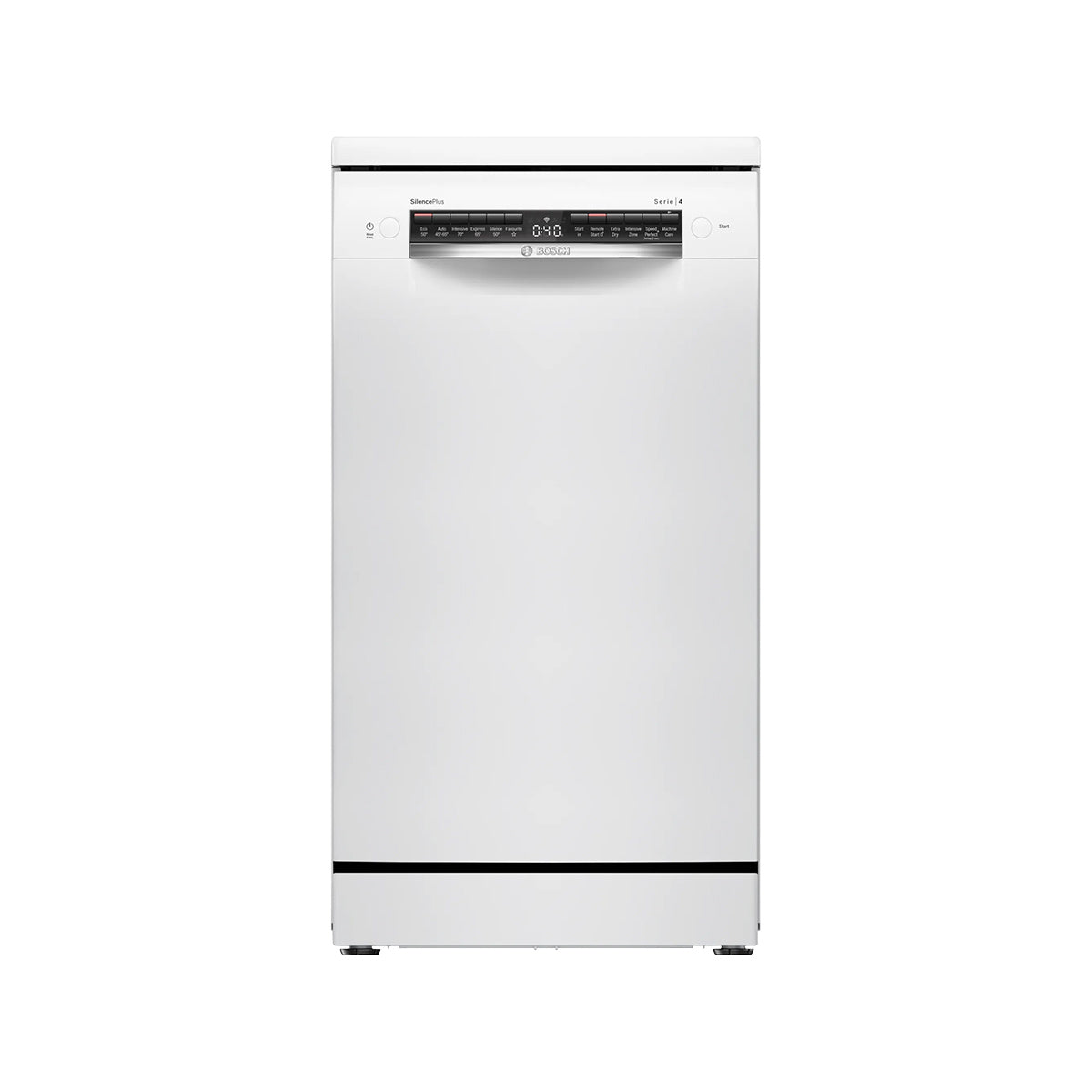 Bosch SPS4HMW49G Series 4 Freestanding Slimline Dishwasher, 10 Place Settings, 6 Programmes, 45cm Wide - White