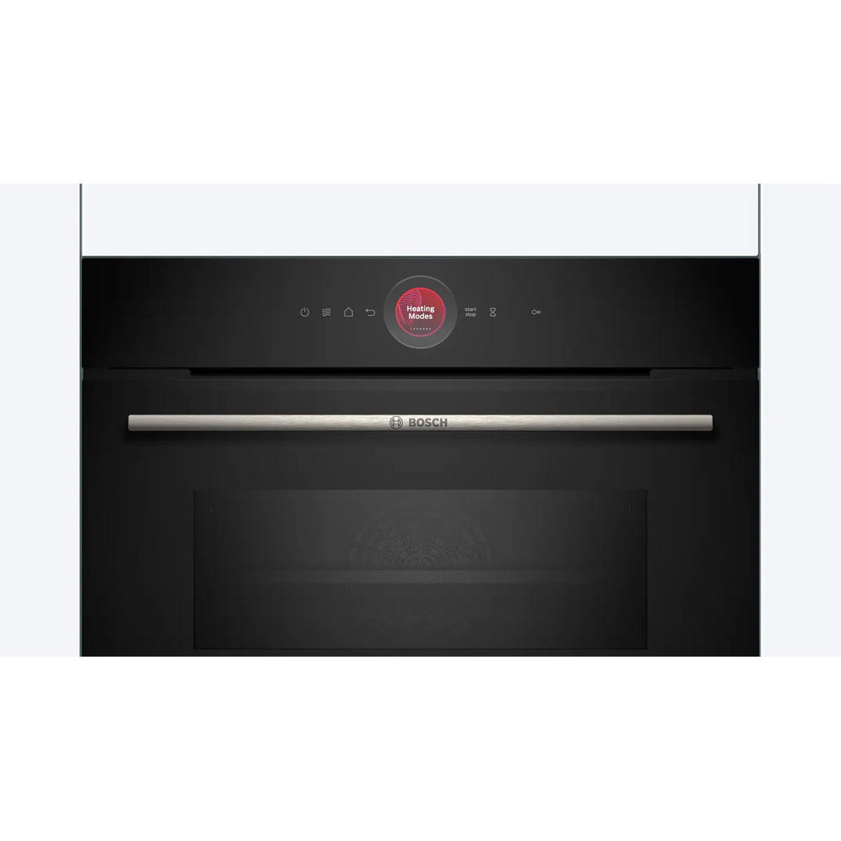 Bosch CMG7241B1B Series 8 45 Litre Built-In Compact Oven with Microwave Function, 900W, 59.4cm Wide - Black