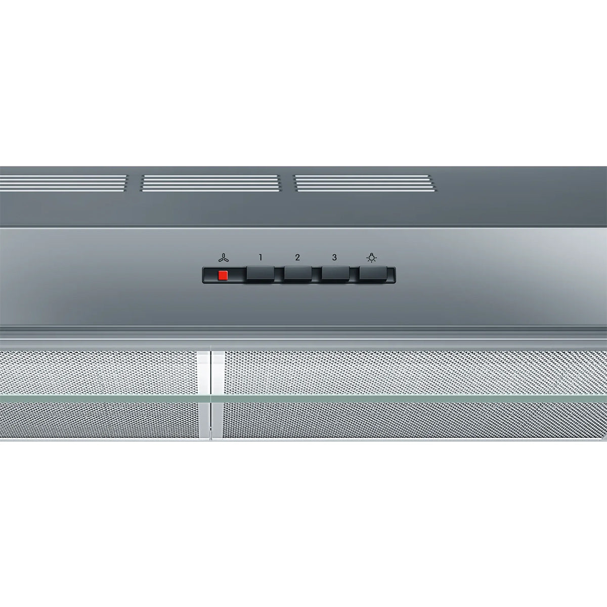 Bosch DUL63CC50B Series 4 Built-Under Cooker Hood, 3 Speed Settings, LED Illumination, 60cm Wide - Stainless Steel